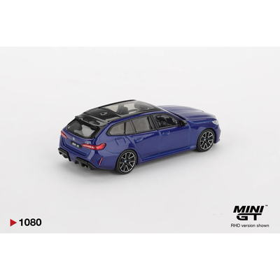 BMW M5 Touring Marina Bay Blue Metallic - Blå - 1080 - Mini GT - 1:64