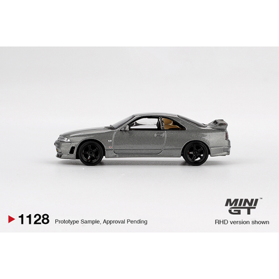 Nissan Skyline GT-R Dark Metal Gray (NISMO BCNR33 CRS Version) - Grå - 1128 - Mini GT - 1:64