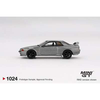 Nissan Skyline GT-R (NISMO BNR32 CRS Version) Dark Metal Gray - Grå - 1024 - Mini GT - 1:64