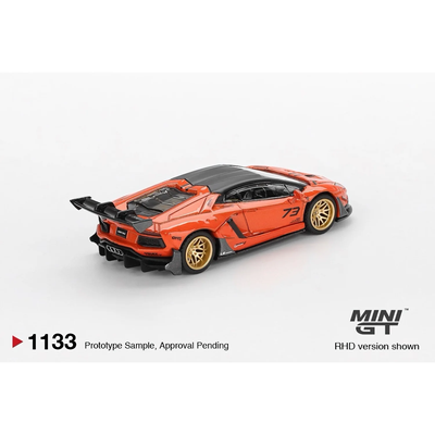 LB-WORKS Lamborghini Aventador Limited Edition Orange MDX 2025 - Orange - 1133 - Mini GT - 1:64