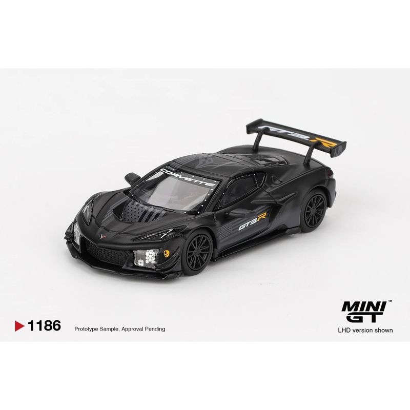 Chevrolet Corvette Z06 GT3.R Road America Test car - Sort - 1186 - Mini GT - 1:64