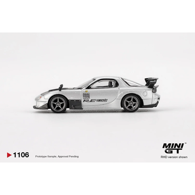 Mazda RX-7 RE-Amemiya Silver Metallic - Silver - 1106 - Mini GT - 1:64