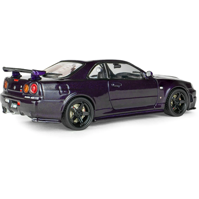 Nissan Skyline GT-R (BNR34) with NISMO Parts - 1999 - Lila - Solido - 1:43