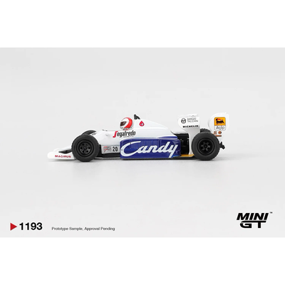 Toleman TG184 #20 Johnny Cecotto 1984 Monaco Grand Prix - 1193 - Mini GT - 1:64
