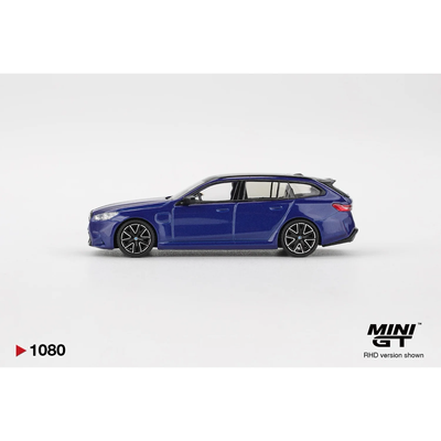 BMW M5 Touring Marina Bay Blue Metallic - Blå - 1080 - Mini GT - 1:64