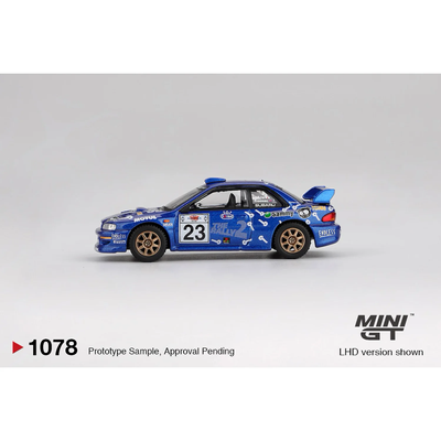 Subaru Impreza WRC99 #23 2000 Acropolis Rally - Blå - 1078 - Mini GT - 1:64