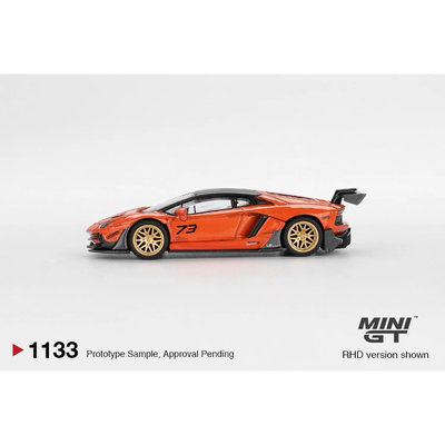 LB-WORKS Lamborghini Aventador Limited Edition Orange MDX 2025 - Orange - 1133 - Mini GT - 1:64