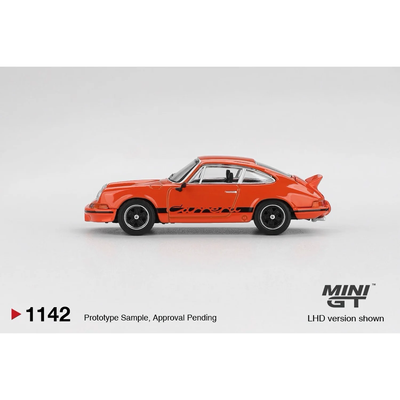 Porsche 911 Carrera RS 2.7 Tangerine with Black Livery - Orange - 1142 - Mini GT - 1:64