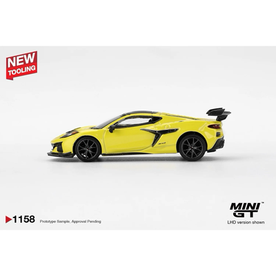 Chevrolet Corvette ZR1 Accelerate Yellow - Gul - 1158 - Mini GT - 1:64