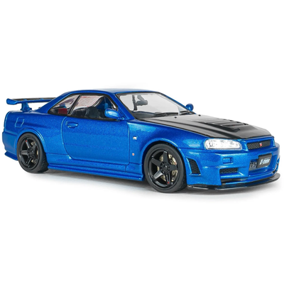 Nissan Skyline GT-R (BNR34) with NISMO Parts - 1998 - Blå - Solido - 1:43