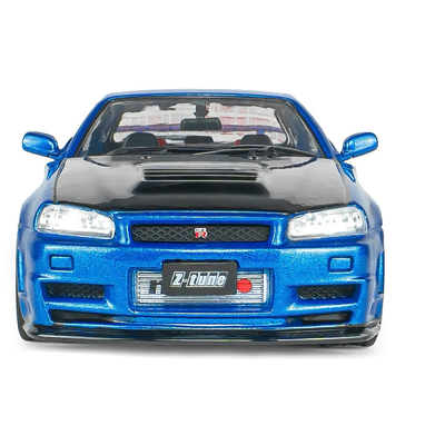 Nissan Skyline GT-R (BNR34) with NISMO Parts - 1998 - Blå - Solido - 1:43