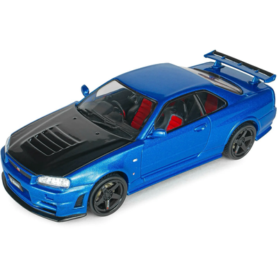 Nissan Skyline GT-R (BNR34) with NISMO Parts - 1998 - Blå - Solido - 1:43