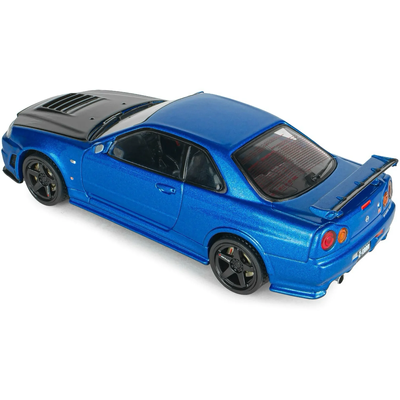 Nissan Skyline GT-R (BNR34) with NISMO Parts - 1998 - Blå - Solido - 1:43