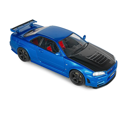 Nissan Skyline GT-R (BNR34) with NISMO Parts - 1998 - Blå - Solido - 1:43
