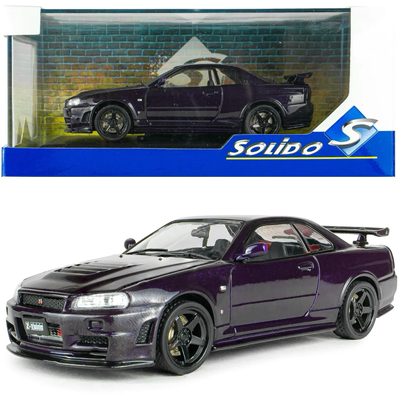 Nissan Skyline GT-R (BNR34) with NISMO Parts - 1999 - Lila - Solido - 1:43