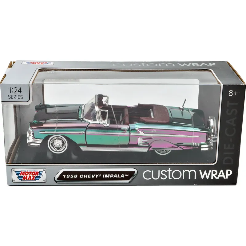 1958 Chevy Impala - Custom Wrap - Motormax - 1:24