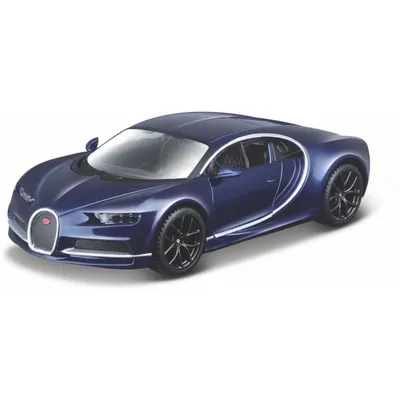 Bugatti Chiron - Blå - Bburago - 1:32 - 14 cm