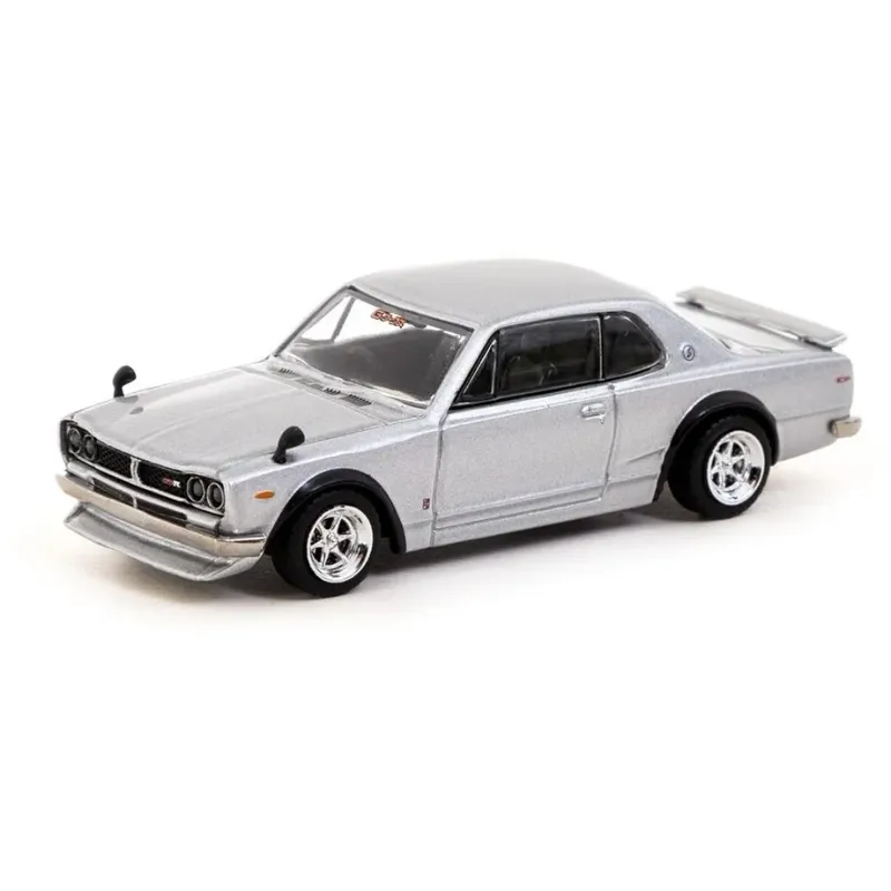 Nissan Skyline 2000GT-R (KPGC10) - Silver - Tarmac - 1:64