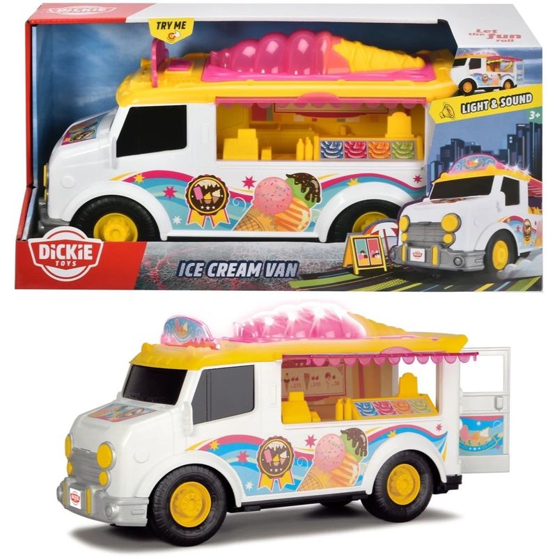 Ice Cream VAN - Glassbil med ljud och ljus - Dickie Toys
