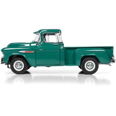 1957 Chevy 3100 Stepside - Grön - Auto World - 1:18