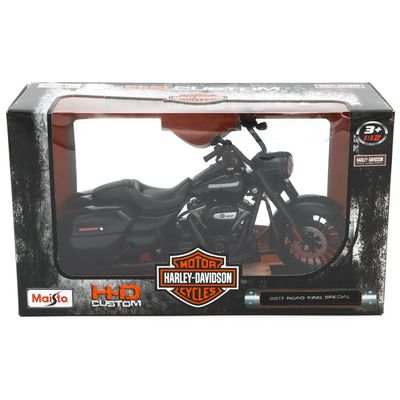 SKADAD FÖRP - 2017 Road King Special - Harley - Svart - Maisto - 1:12