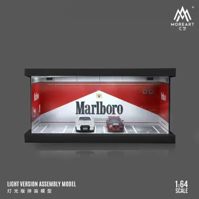 Marlboro parking lot - Parkering Diorama - LED-belysning - 1:64