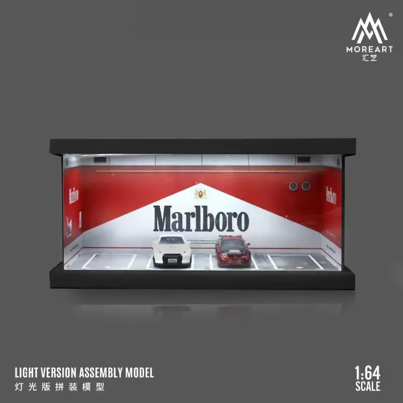 Marlboro parking lot - Parkering Diorama - LED-belysning - 1:64