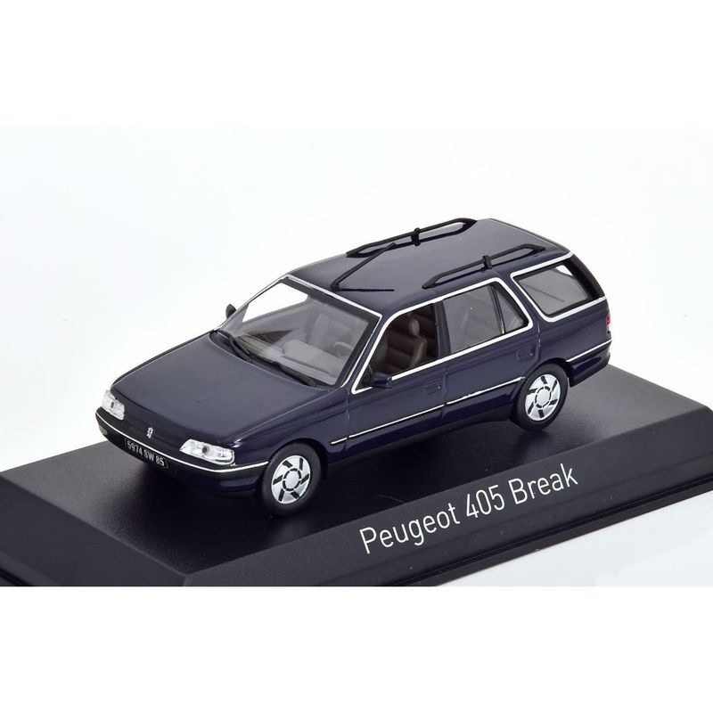 Peugeot 405 Break 1991 - Mörkblå - Norev - 1:43