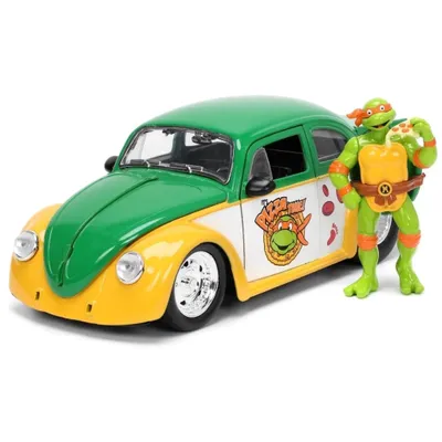 Michelangelo & 1959 Volkswagen Drag Beetle - Jada - 1:24