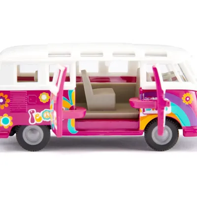 Volkswagen T1 Samba - Rosa - Siku - 9 cm