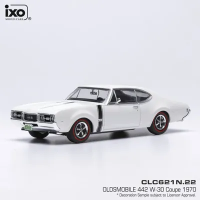Oldsmobile 442 W-30 Coupe - Vit - 1970 - Ixo America - 1:43