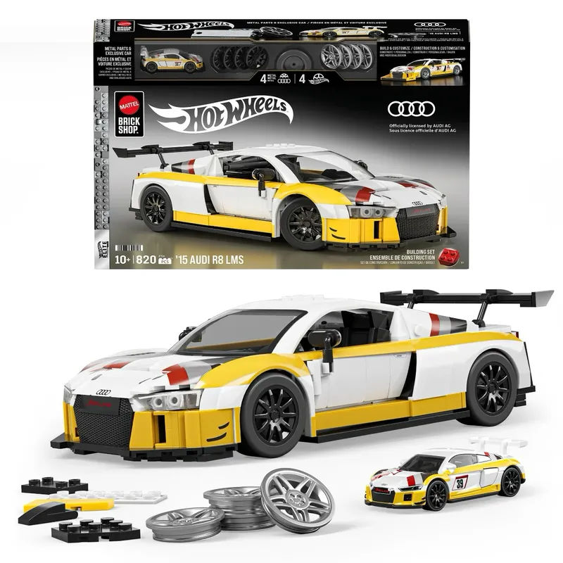 '15 Audi R8 LMS - Brick Shop - Klodssæt - Hot Wheels Speed Series