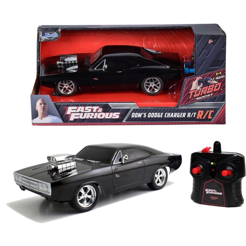 Dom's Dodge Charger R/T - Fast & Furious - R/C - Jada Toys