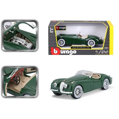 Jaguar XK 120 Roadster - 1951 - Grön - Bburago - 1:24