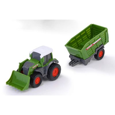 Traktor med fodervagn - Fendt Micro Farmer - Dickie Toys