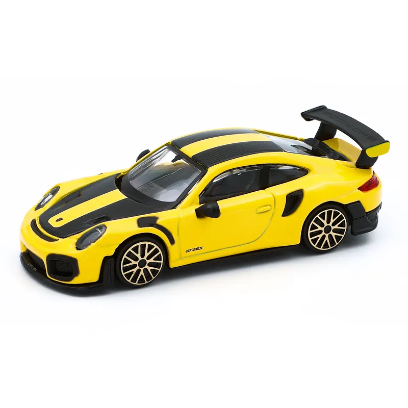 Porsche 911 (997) GT2 RS - Gul / Sort - Bburago - 11 cm