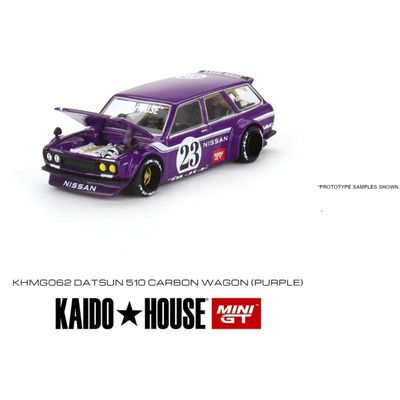 Datsun 510 Wagon - Lila - Kaido House - 062 - Mini GT - 1:64