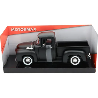 1956 Ford F-100 Pickup - Svart - Motormax - 1:24