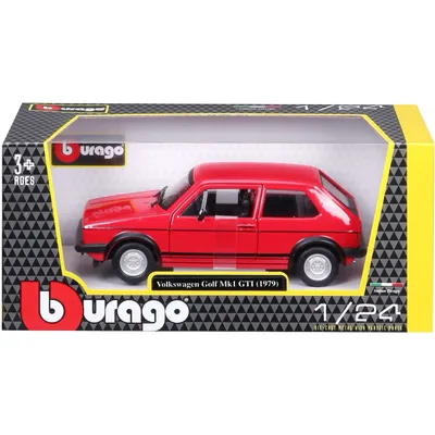 Volkswagen Golf Mk1 GTI - 1979 - Röd - Bburago - 1:24