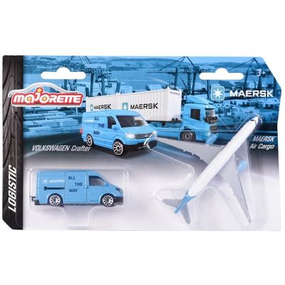 Volkswagen Crafter + MAERSK Air Cargo - Logistic - Majorette
