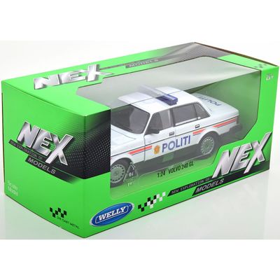 Volvo 240 GL polisbil - Norge - Welly 1:24