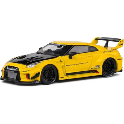 Nissan GT-R (R35) LBWK Silhouette - Gul - Solido - 1:43