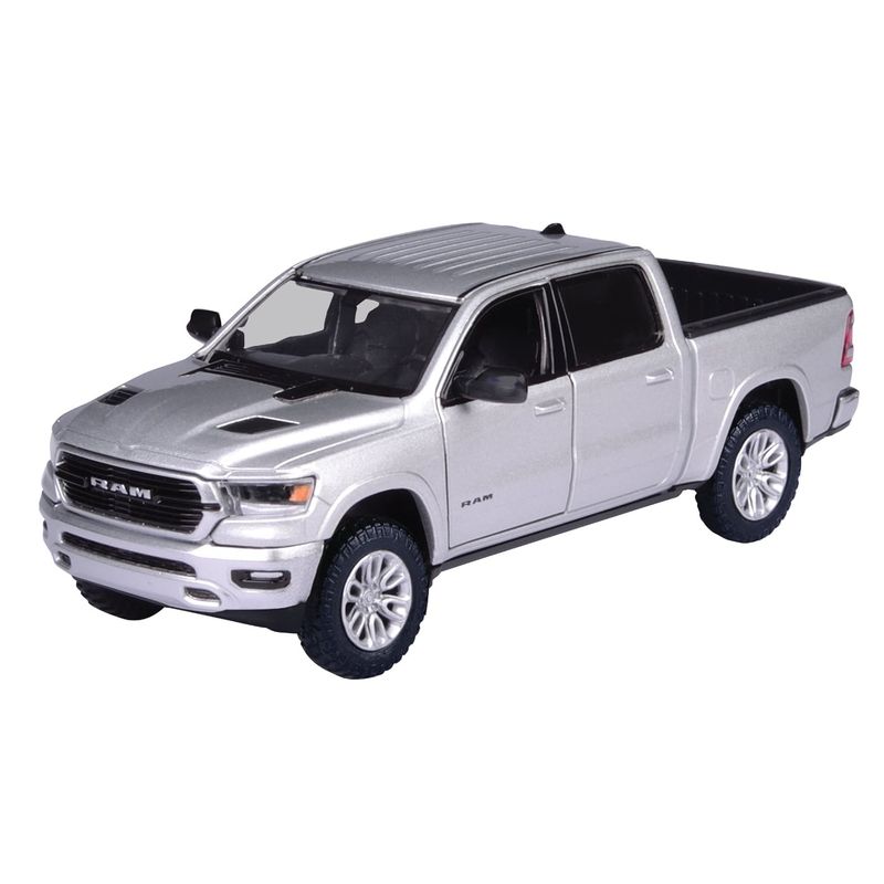 2019 RAM 1500 Crew Cab Laramie - Silver - Motormax - 1:27