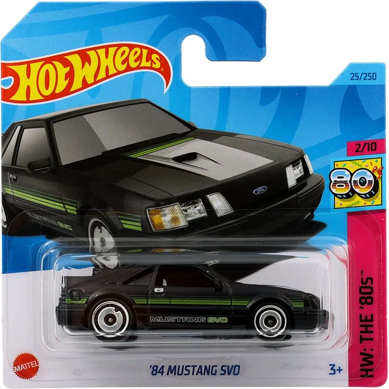 84 Mustang SVO - HW: The '80s - Svart - Hot Wheels