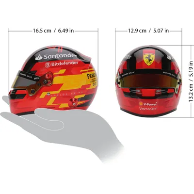 Hjälm - Carlos Sainz - Ferrari - 2024 - Bell Helmets - 1:2