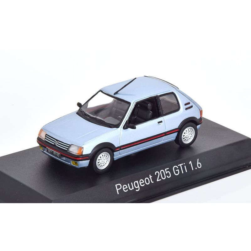 Peugeot 205 GTi 1.6 1988 - Ljusblå - Norev - 1:43