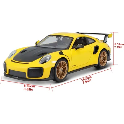 Porsche 911 GT2 RS - Gul / Svart - Maisto - 1:24