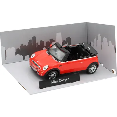 Mini Cooper Cabriolet - 2005 - Röd - Cararama - 1:43