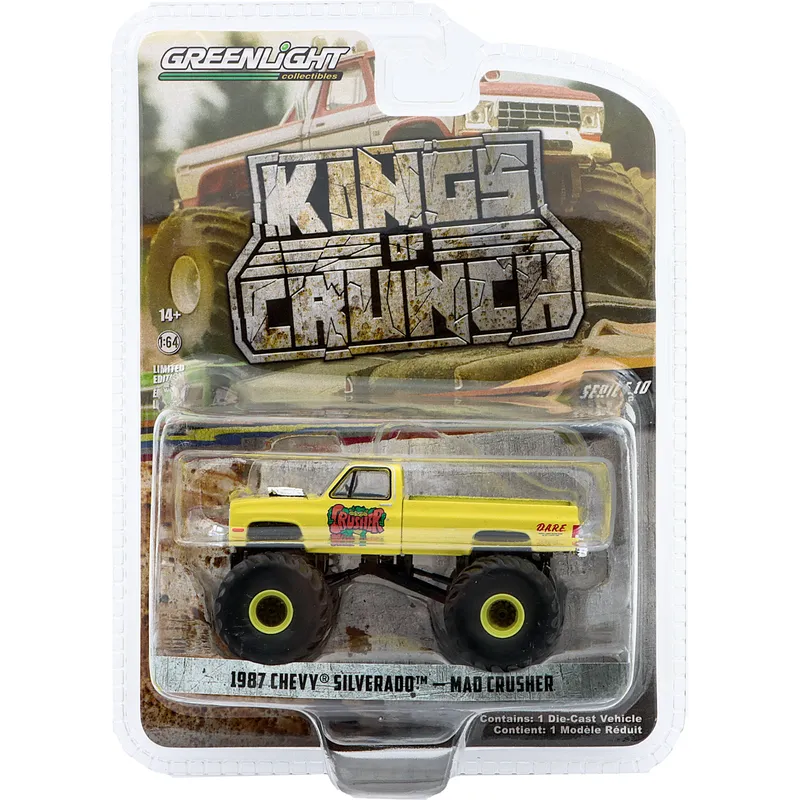 1987 Chevy Silverado - Mad Crusher - Kings of Crunch - GreenLight - 1:64