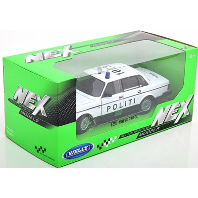 FYNDVARA - Volvo 240 GL polisbil - Danmark - Welly 1:24